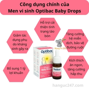 công dụng Optibac Baby Drops
