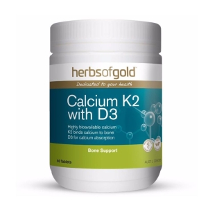 Viên uống bổ sung canxi Herbs Of Gold Calcium K2 with D3