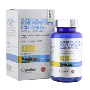 Careline Super Calcium Supplement With Cod Liver Oil 1000mg