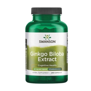 Sản phẩm tăng cường trí não Swanson Ginkgo Biloba Extract